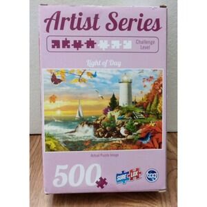 Sure-Lox Artist Series 500 Pc Jigsaw Puzzle Light Of Day New Sealed